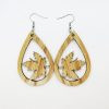 Teardrop Tree Leaf Earrings