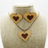 Heart Engraved Heart Jewelry Gift Set