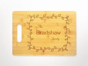 last-name-family-leafy-frame-cutting-board