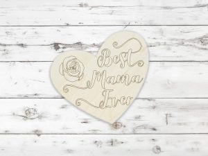 Best Mama Ever Rose Heart Kids Craft Kit