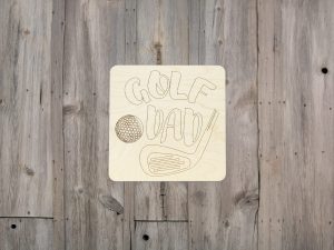 Golf Dad Square Kids Craft Kit