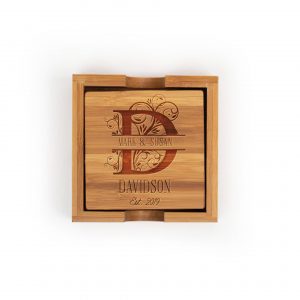 persoanlized-gifts-letter-monogram-name-bamboo-coasters