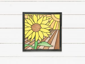 Sunflower Painting DIY Sign Kit