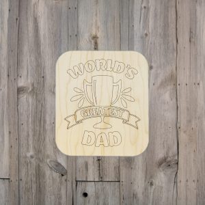 Worlds Greatest Dad Trophy Kids Craft Kit