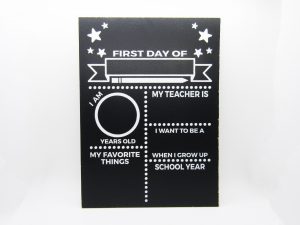 First Day of School Stars Chalkboard