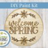 Welcome Spring Flowers Sign Paint Kit