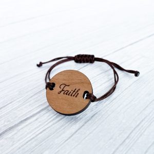 Faith Circle Word Bracelet