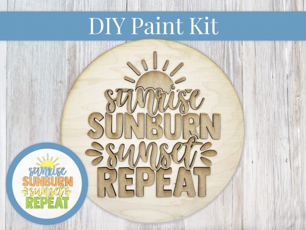Sunrise Sunburn Sunset Repeat Sign Paint Kit