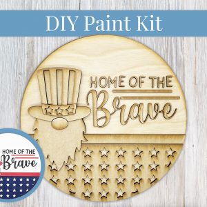 Home of the Brave Patriotic Gnome Sign Paint Kit