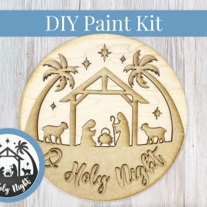 O Holy Night Nativity Scene Paint Kit