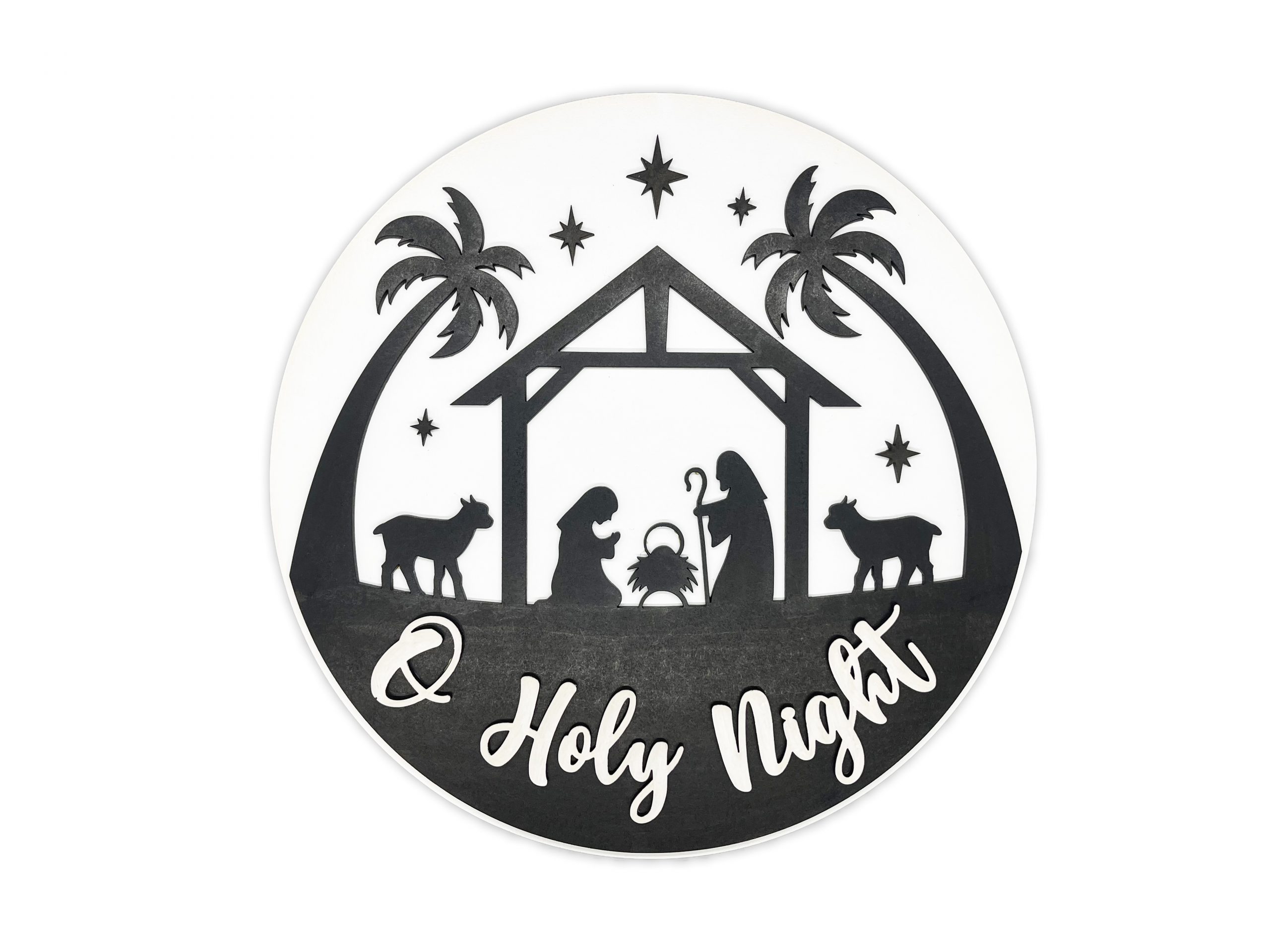 O Holy Night Nativity Sign