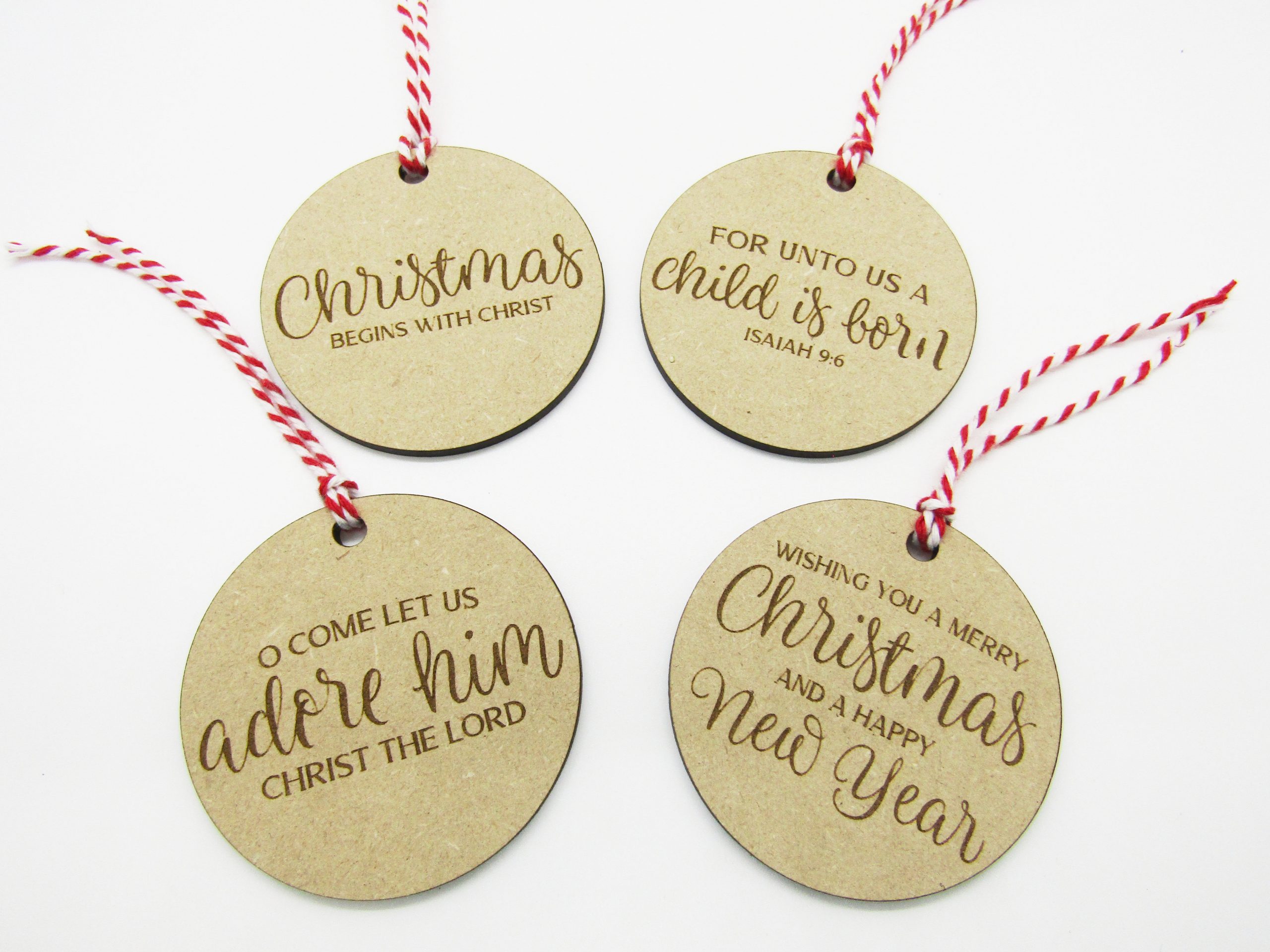 Christian Christmas Sayings Gift Tags