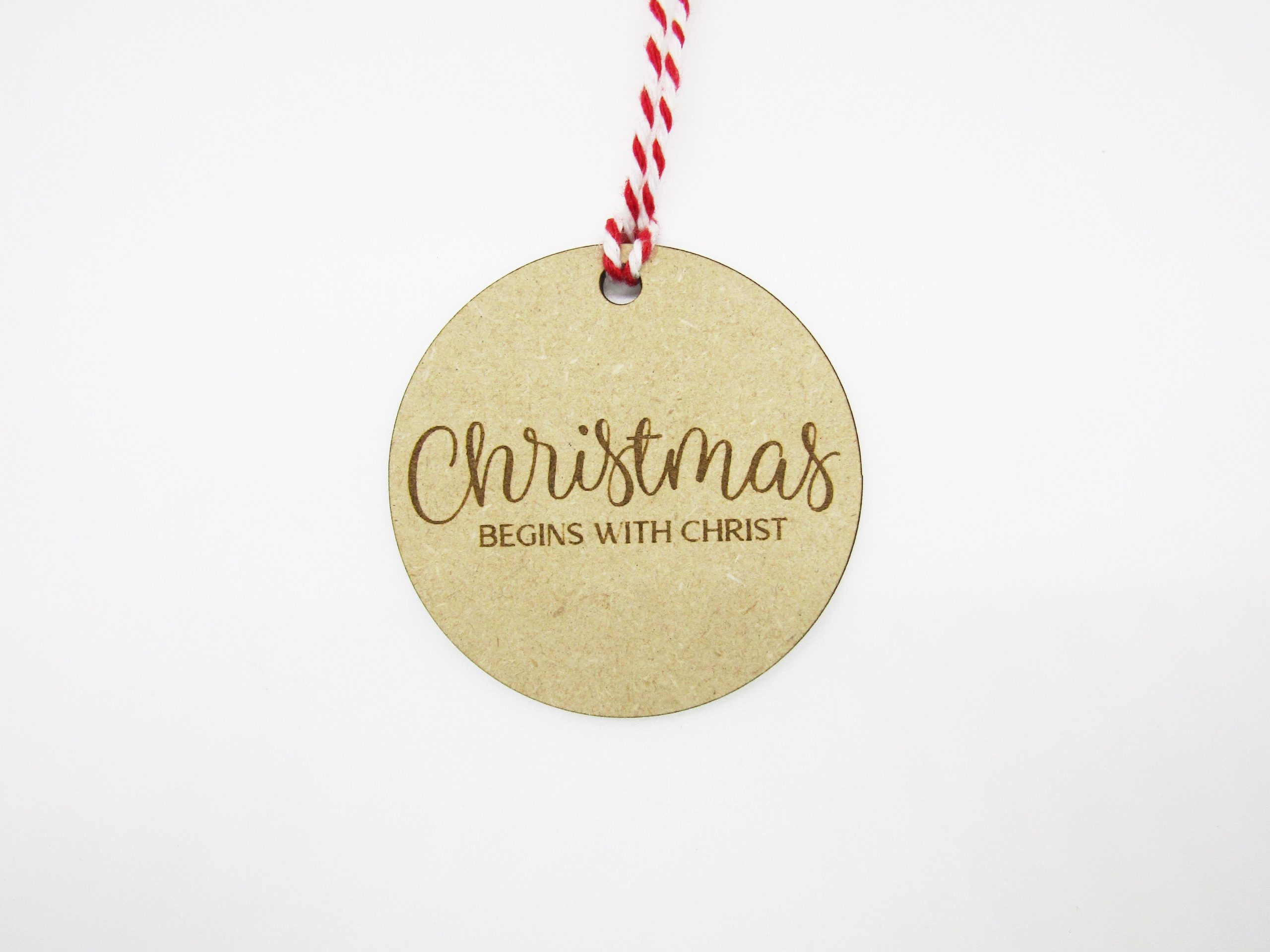Christmas Begins with Christ Gift Tag