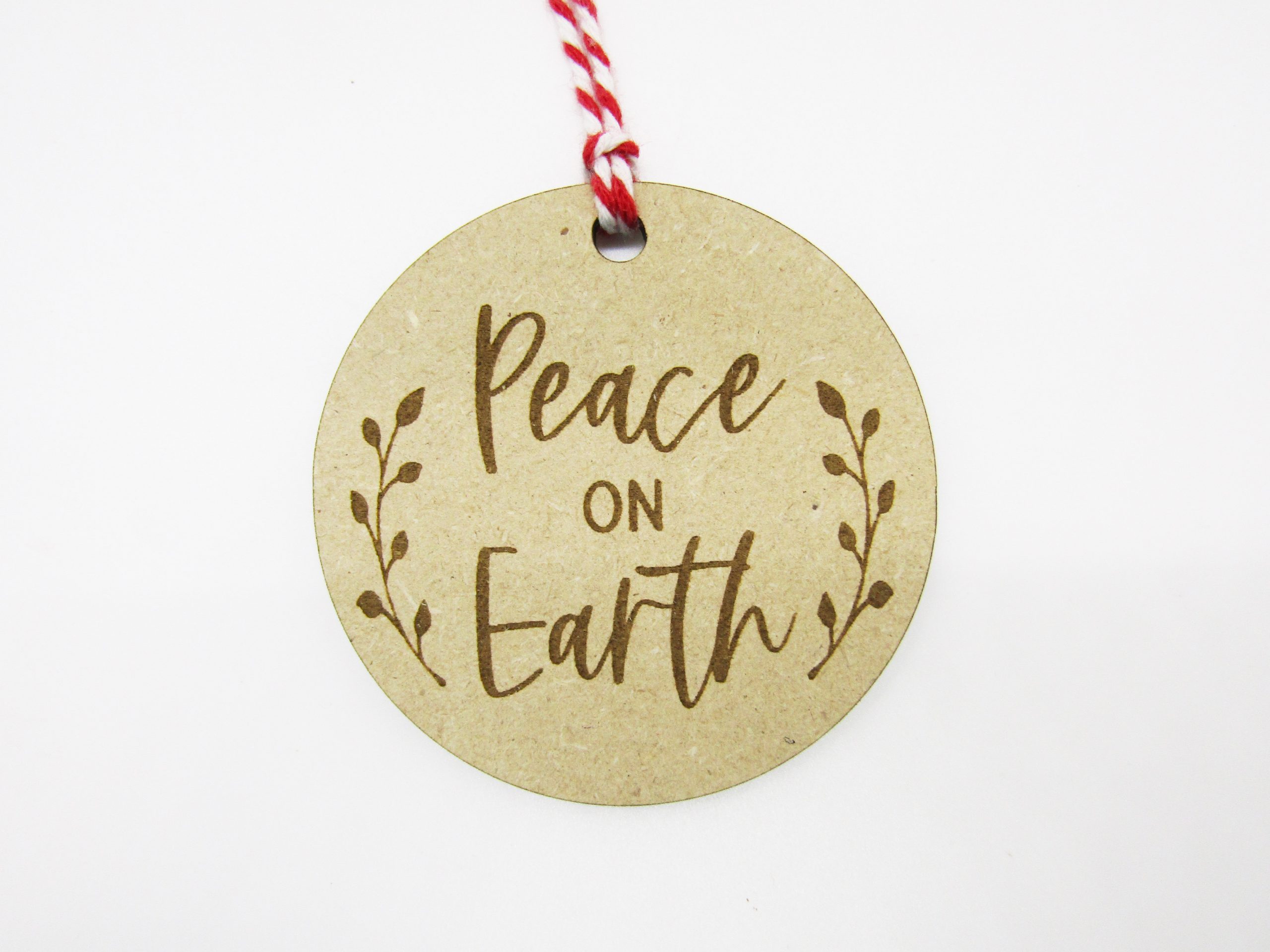 Peace on Earth Twigs Gift Tag