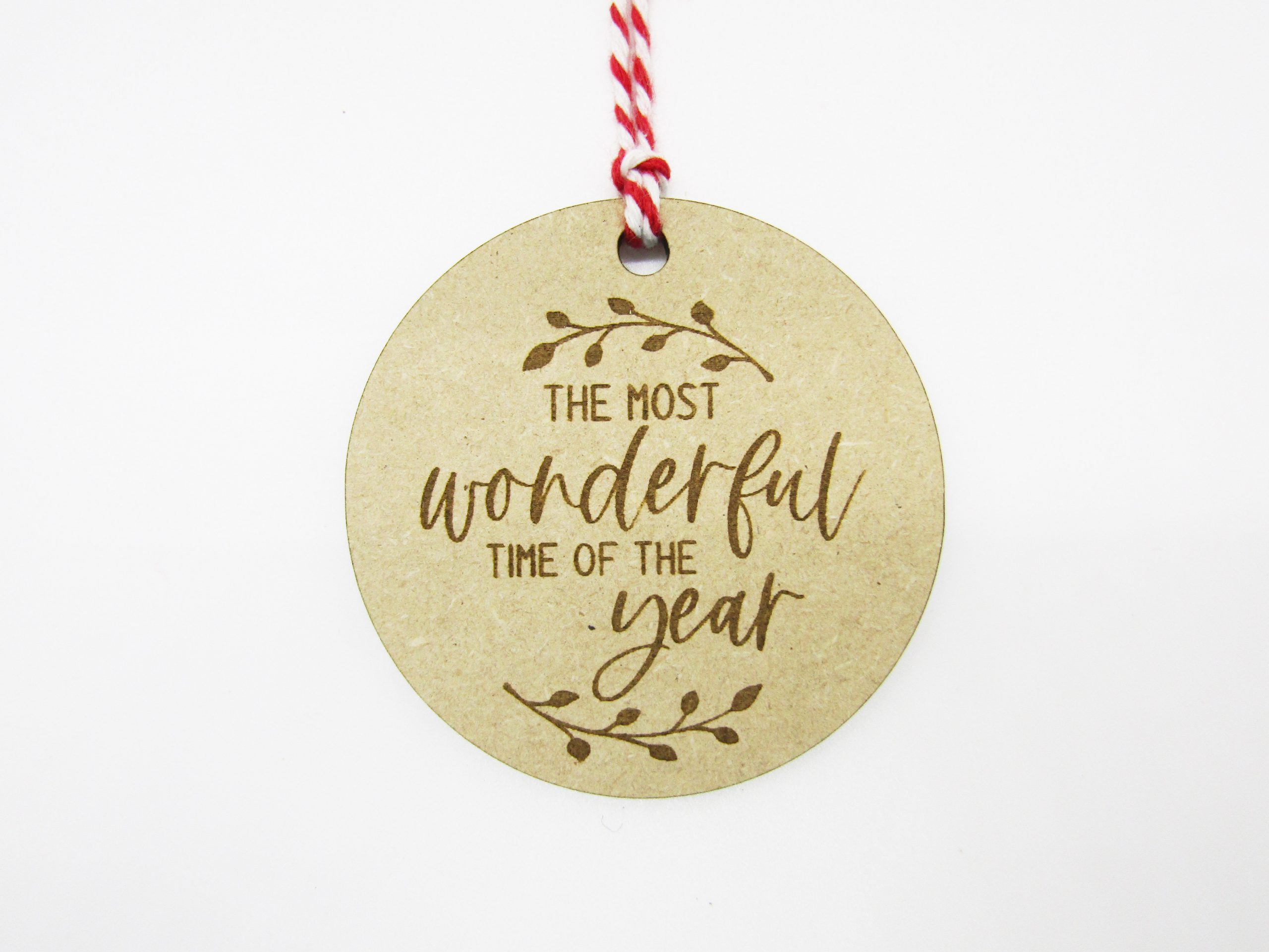 Most Wonderful Time of the Year Twig Gift Tag