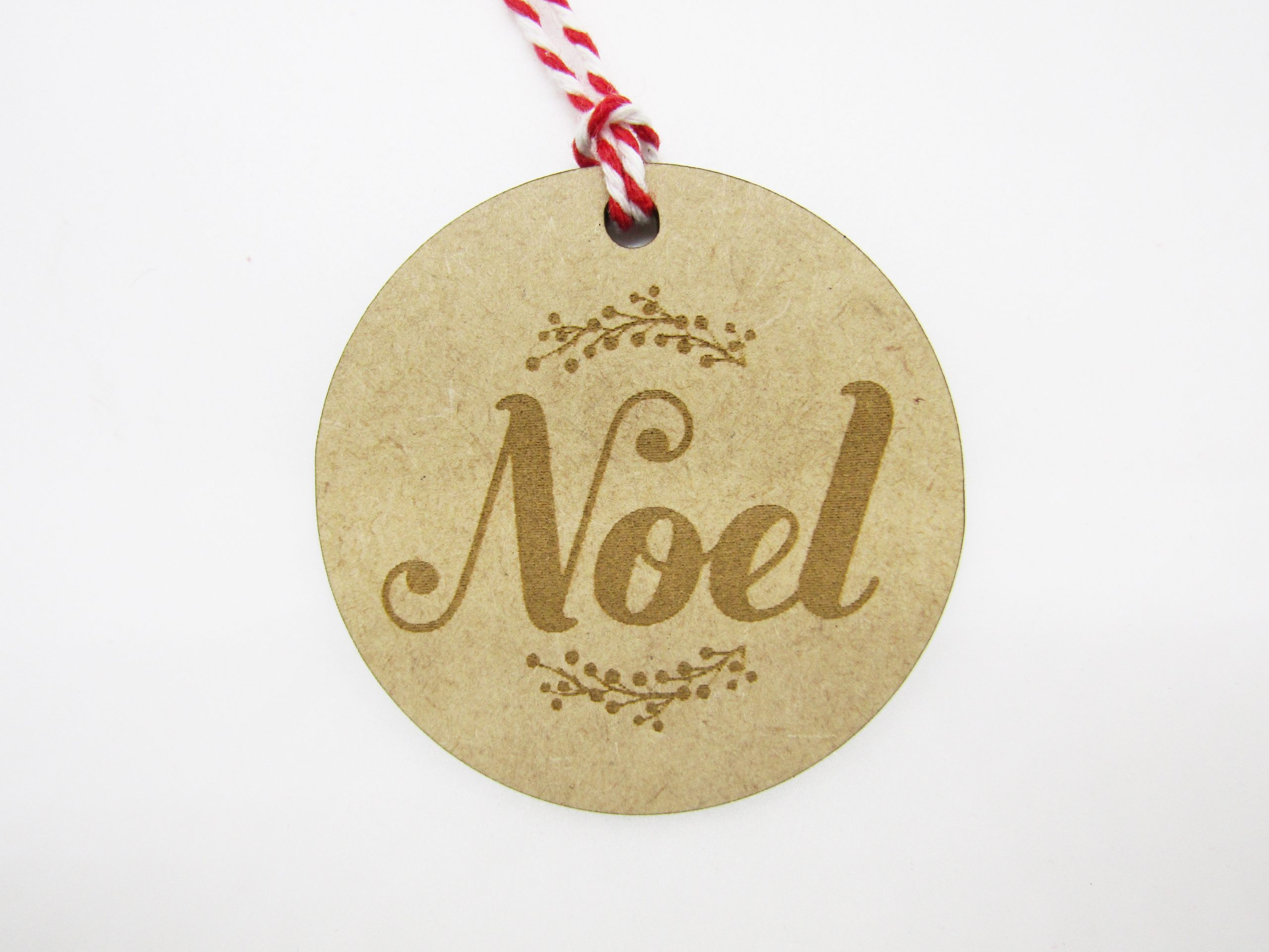 Noel Holly Branches Gift Tag