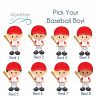 Baseball Boy Red Hat