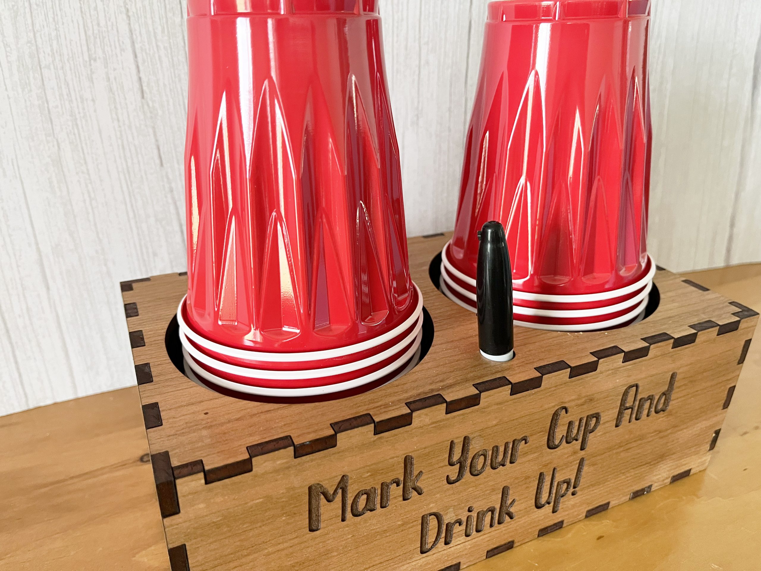 Plastic Cup and Marker Holder