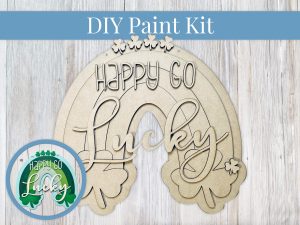 Happy Go Lucky Rainbow Paint Sign Kit