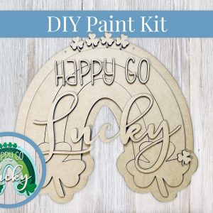 Happy Go Lucky Rainbow Paint Sign Kit