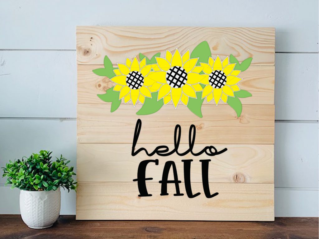 Hello Fall Sunflowers - W&P-024