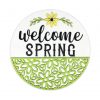 Welcome Spring Floral Flower Sign