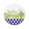 Hello Spring Crocus Polka Dot Sign