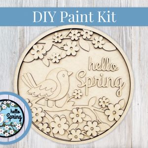 Birdie Hello Spring Paint Sign Kit