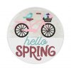 Hello Spring Bicycle Flowers Sign