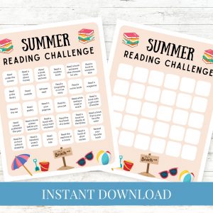 Summer Reading Challenge Coral Beach Printable