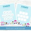 Summer Daily Checklist Ice Cream Truck Printable
