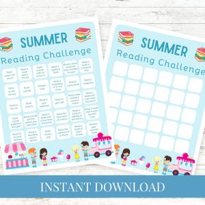Summer Reading Challenge Ice Cream Truck Printable
