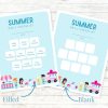 Summer Daily Checklist Ice Cream Truck Printable
