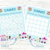 Summer Reading Challenge Ice Cream Truck Printable