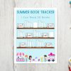 Summer Book Tracker Ice Cream Truck Printable