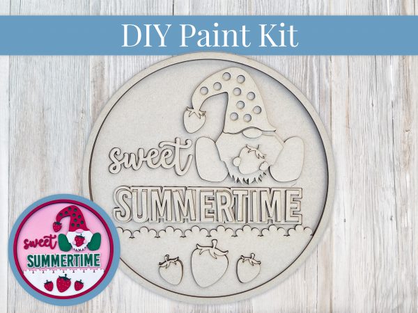 Sweet Summertime Gnome Paint Sign Kit