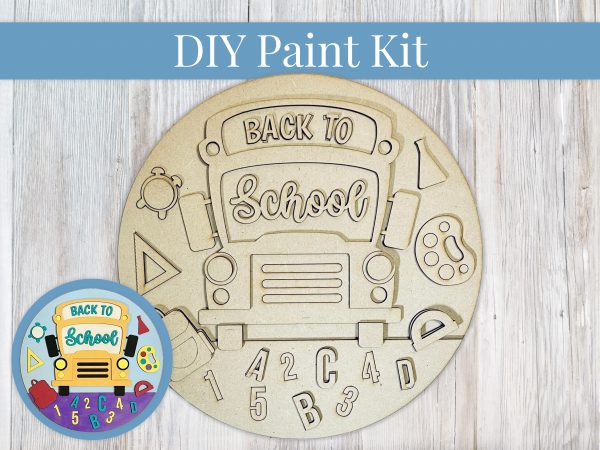 Back to School Bus Paint Sign Kit