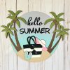 Hello Summer Palm Sign