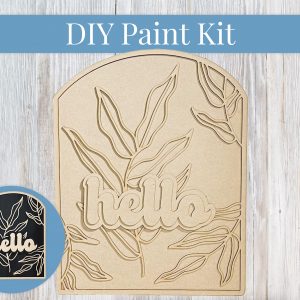 Hello Arch Leaves Paint Sign Kit