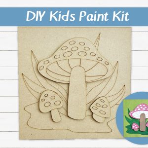Mushrooms Grass Kids Paint Kit
