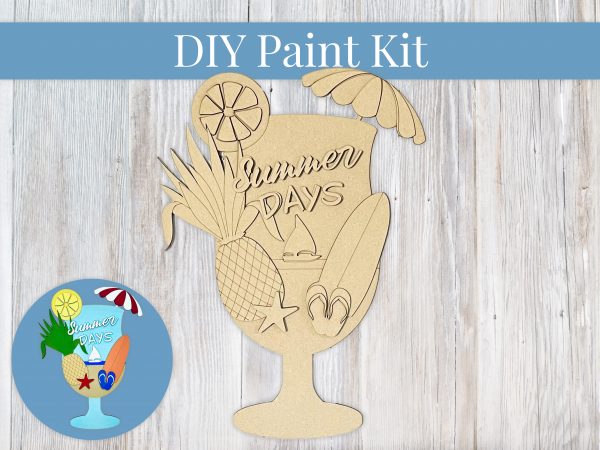Summer Days Cup Paint Sign Kit