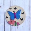 Butterfly Flower Sign
