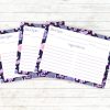 Purple Recipe Card