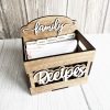 Wooden Recipe Box