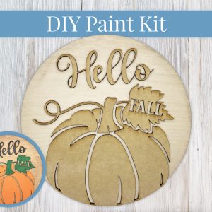 Hello Fall Pumpkin Paint Sign Kit