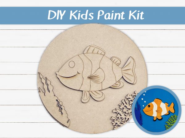 Clown Fish Coral Kids Paint Kit