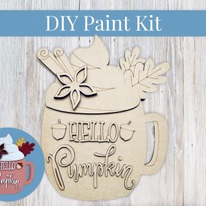 Hello Pumpkin Mug Paint Sign Kit