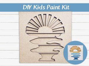 Layered Sunset Kids Paint Kit