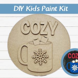 Cozy Mug Snowflake Kids Paint Kit