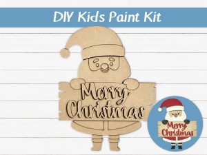 Santa Merry Christmas Kids Paint Kit